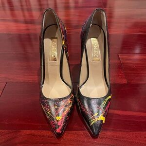 JANIKO paint splatter heels Size 37